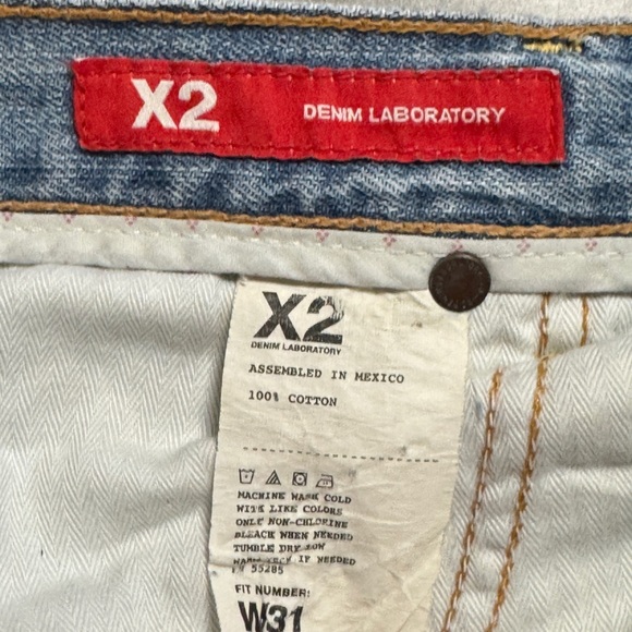 X2 Denim Laboratory Distressed Denim Boot Cut Jeans W31 -‎ 6R - Picture 5 of 13
